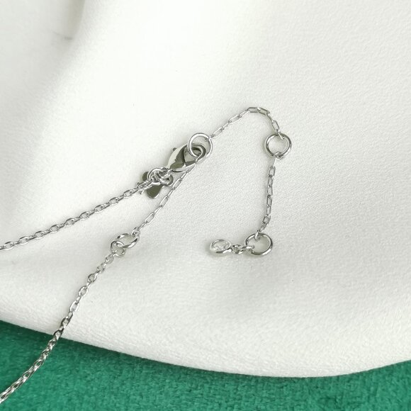 KATE SPADE Arctic Friends Polar Bear Pave Silver Clear Pendant Necklace NEW - Picture 3 of 3